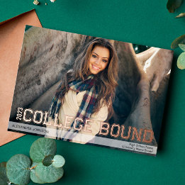 Bekanntgabe des "Foil Uni Bound High School Grad" Folieneinladung