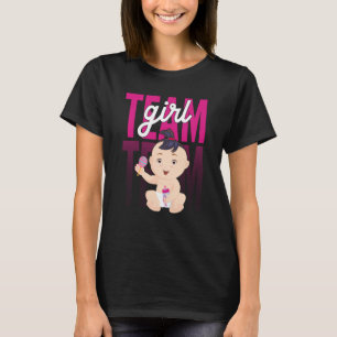Bekanntgabe des Geschlechts Team Girl Baby Party R T-Shirt
