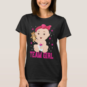 Bekanntgabe des Geschlechts Team Girl Baby Party R T-Shirt