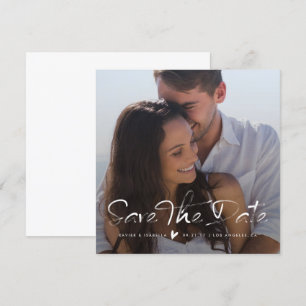 Bekanntgabe des Overlay Square Fotos Einladung