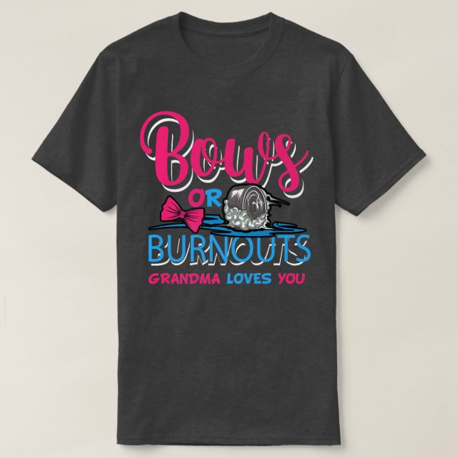 Bekanntgabe von Ausfällen oder Bows Gender Reveal  T-Shirt (Design vorne)