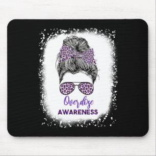 Bekanntheitskrieger Messy Hair Bun Lila Band 1 Mousepad