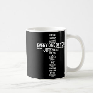 Bekehrt euch und lasst euch taufen im Namen Jesu C Kaffeetasse