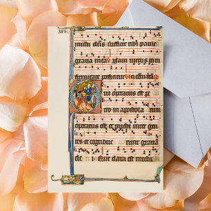 Bekehrung des heiligen Paulus Mittelalterliches Ma Postkarte