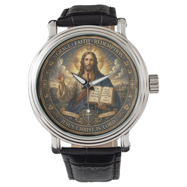 Bekenne deinen Glauben Armbanduhr (Vorderseite)