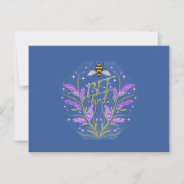 BeKind florales Design - Motivierend Botschaft Postkarte