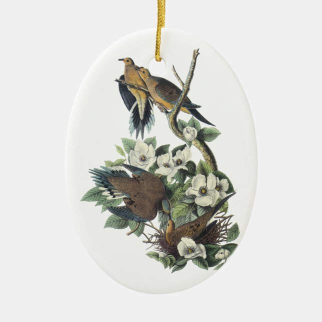 Beklagentaube, John Audubon Keramik Ornament (Vorne)