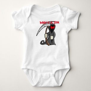 bekleiden babys mit einem lil grimmigen Sensenmann Baby Strampler