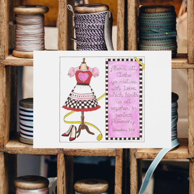 Bekleiden Sie sich in der Liebe Inspiration Postka Postkarte (Von Creator hochgeladen)