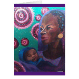 Bekleidet in Lila Notecard