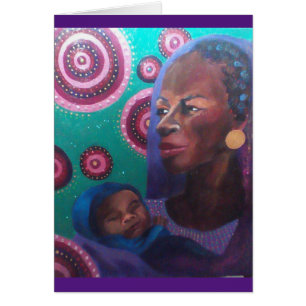 Bekleidet in Lila Notecard