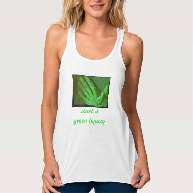 Bekleidung aus grünem Vermächtnis Tank Top (Vorderseite)