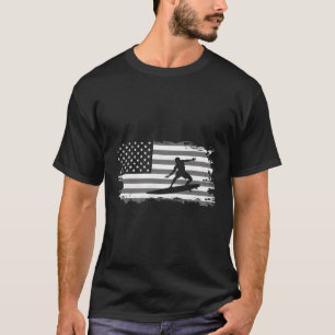 Bekleidung für amerikanische Flaggen - Surfbrett T-Shirt