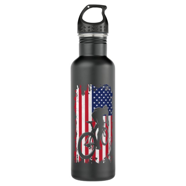 Bekleidung für Fahrradfahrer der amerikanischen Fl Edelstahlflasche (Vorderseite)