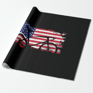 Bekleidung für Fahrradfahrer der amerikanischen Fl Geschenkpapier