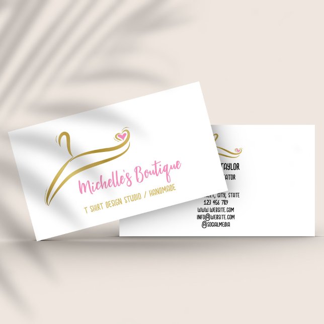 Bekleidung für Shirt Drucksachen Bekleidungsgeschä Visitenkarte (Von Creator hochgeladen)