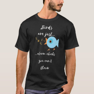 Bekleidung für Vögel Hate Mornings T-Shirt