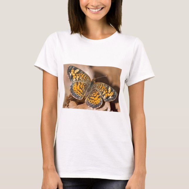 Bekleidung und Geschenke für braune und orangefarb T-Shirt (Vorderseite)