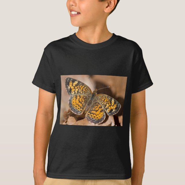 Bekleidung und Geschenke für braune und orangefarb T-Shirt (Vorderseite)