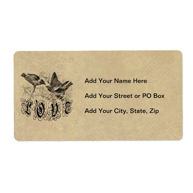 Bekleidung und Geschenke für Vintage Vögel (Vorne)