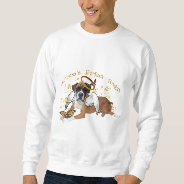 Bekleidung und Geschenke von Boxer Momma Sweatshirt (Vorderseite)