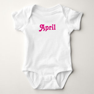 Bekleidungsbaby April Baby Strampler