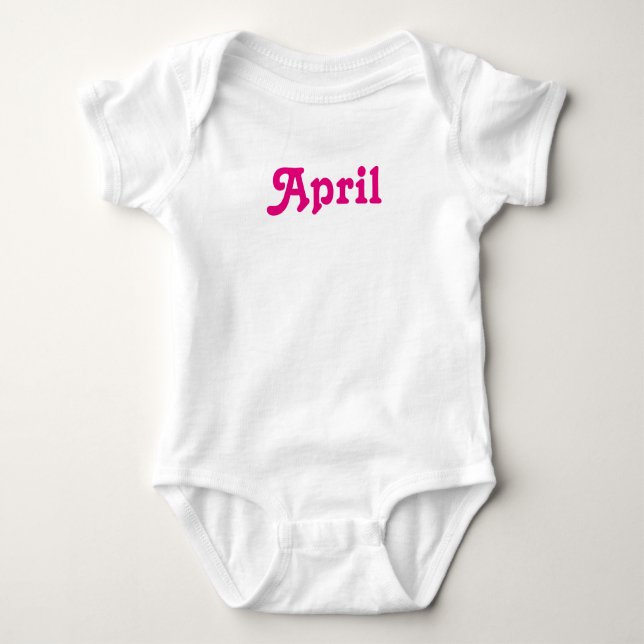 Bekleidungsbaby April Baby Strampler (Vorderseite)