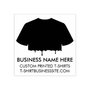 Bekleidungsgeschäft für schwarze T - Shirt Gummistempel