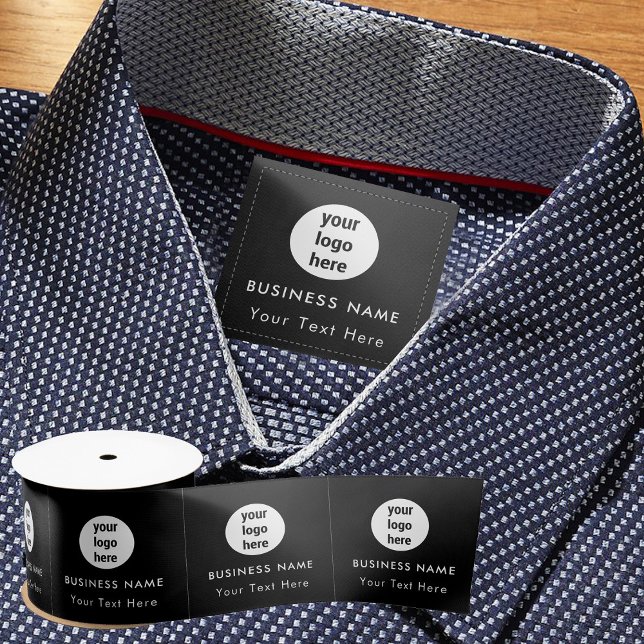 Bekleidungsmarken für Firmenlogo auf Nähmarke Satinband (Business Logo Clothing Labels Sew On Sewing Tag Satin Ribbon)