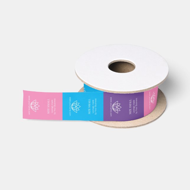 Bekleidungsmarken für Kleidungsstücke mit verschie Satinband (Spule)