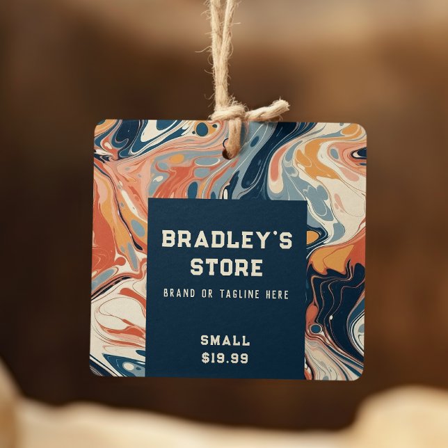 Bekleidungsmarken Kleine Unternehmen Moderne Abstr Telefonnummerkarte (Von Creator hochgeladen)