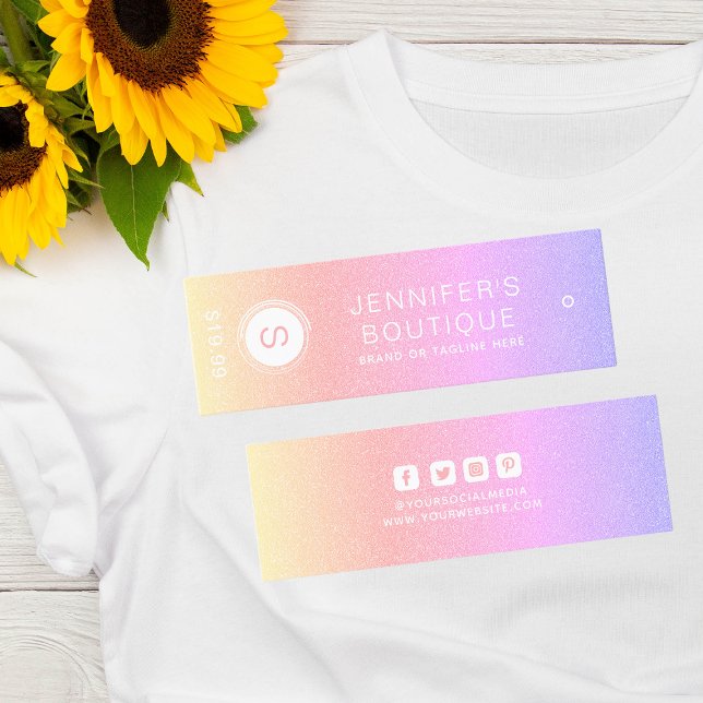 Bekleidungsmarken Kleine Unternehmen Regenbogen we Telefonnummerkarte (Von Creator hochgeladen)