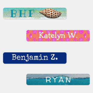 Bekleidungsmarken Ocean Personalisiert Boys Girls Etiketten