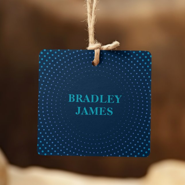 Bekleidungsmarken Small Business Blue Dot Telefonnummerkarte (Von Creator hochgeladen)