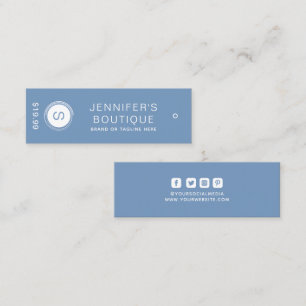 Bekleidungsmarken Small Business Blue Price Tags