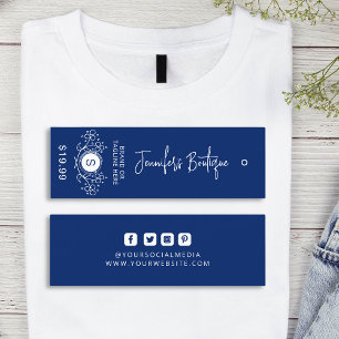 Bekleidungsmarken Small Business Blue Price Tags