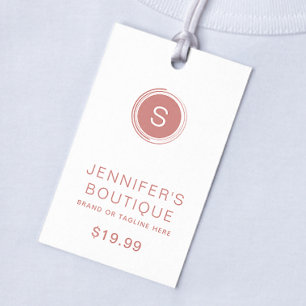 Bekleidungsmarken Small Business Red White Telefonnummerkarte
