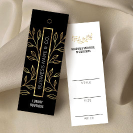 Bekleidungspreis für Schwarz-Gold-Boutique Mini Visitenkarte