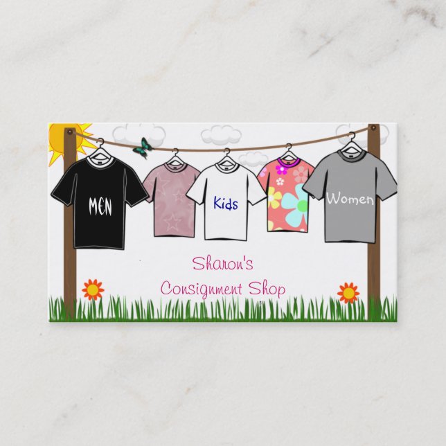 BekleidungsVisitenkarten Visitenkarte (Vorderseite)