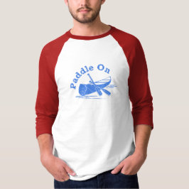 Beklemmendes Paddel beim Design - Männerklemme 3/4 T-Shirt
