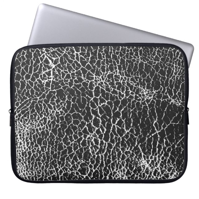 Beklemmte Overlay-Struktur von Krokodil oder Schla Laptopschutzhülle (Vorderseite)