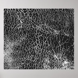 Beklemmte Overlay-Struktur von Krokodil oder Schla Poster