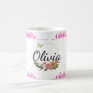 Bekomme einen Job, Olivia Floral Tasse