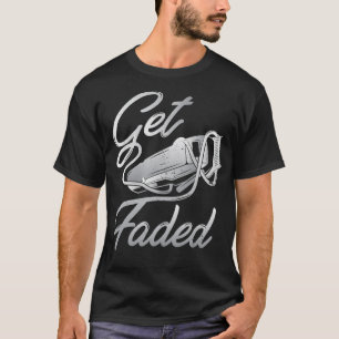 Bekommen Sie verblassten Barber Barbershop Friseur T-Shirt