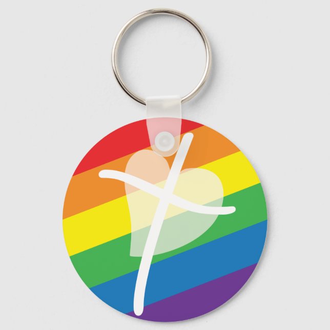 Bekräftigung der LGBTQI-Kirche Christlich Schlüsselanhänger (Vorderseite)
