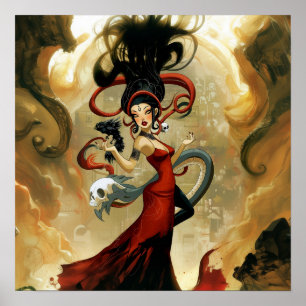 Bekundung der Absicht Hexerei künstlerischer Intel Poster