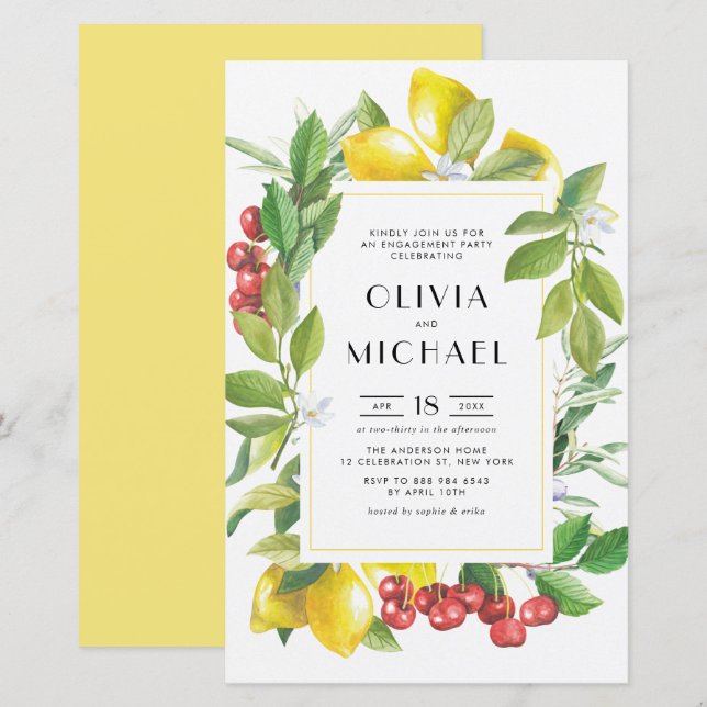 Bekundungspartei für Wasserfarben und Cranberries (Vorne/Hinten)