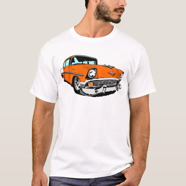 Bel Air 1956 in der Orange T-Shirt (Vorderseite)