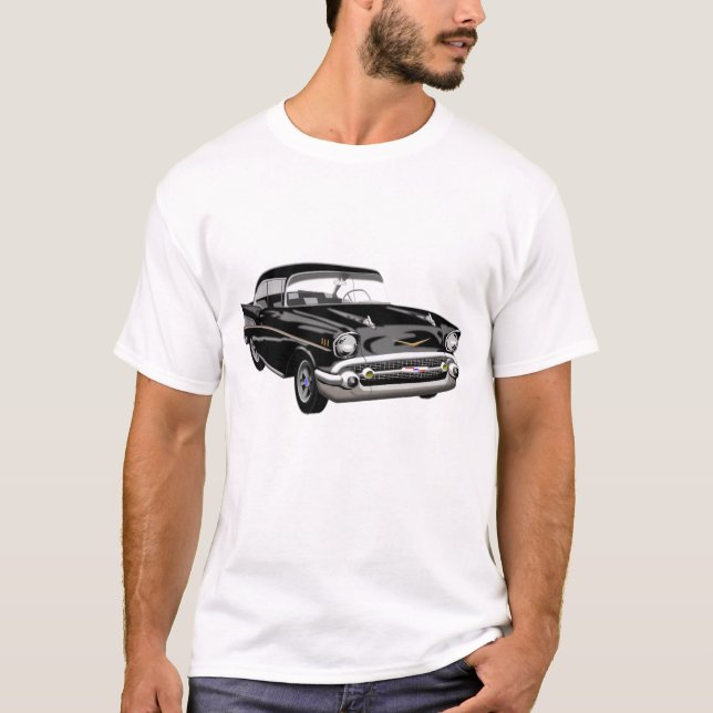Bel Air 1957 im Schwarzen T-Shirt (Vorderseite)