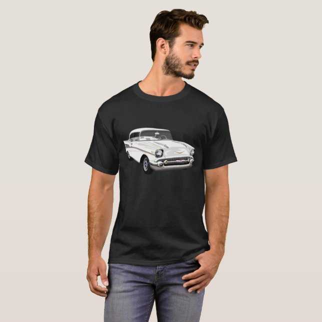 Bel Air 1957 im Weiß T-Shirt (Vorne ganz)